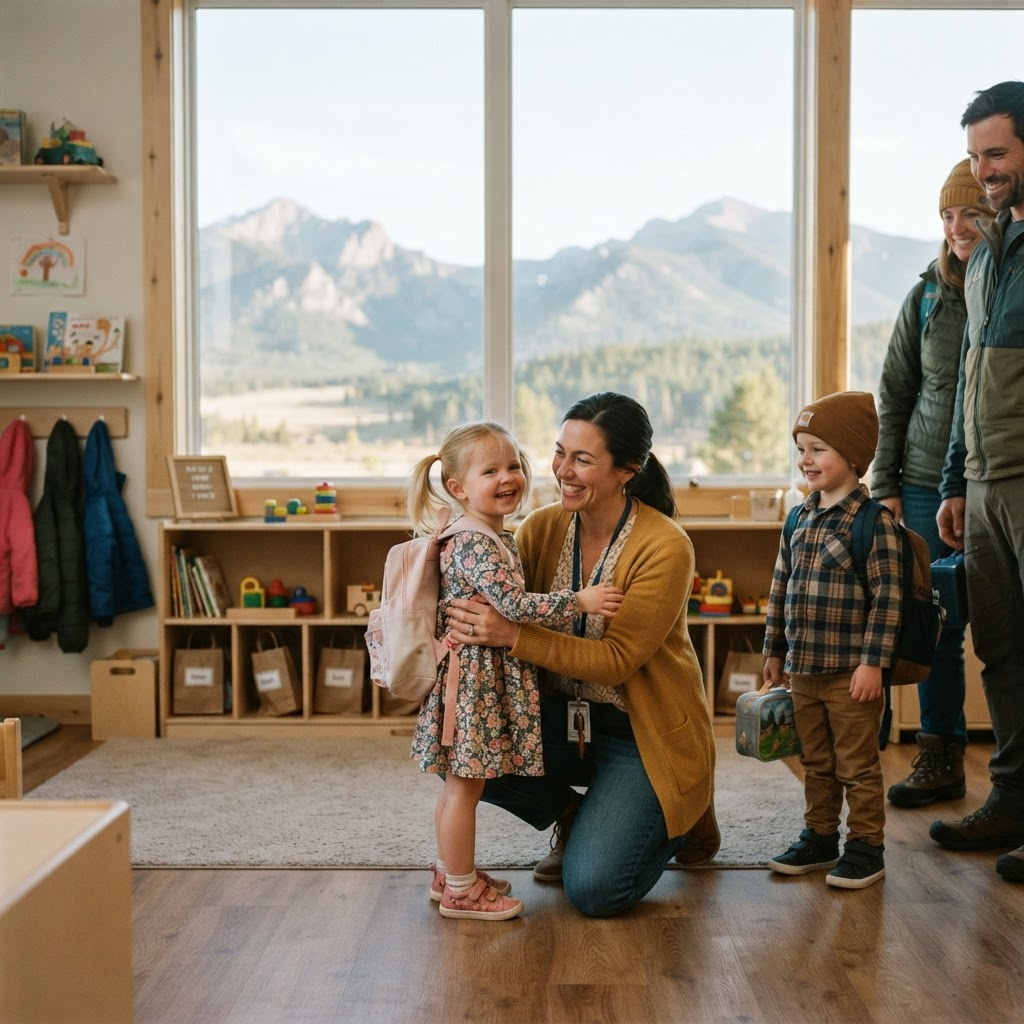 montana family in a early childhood setting.